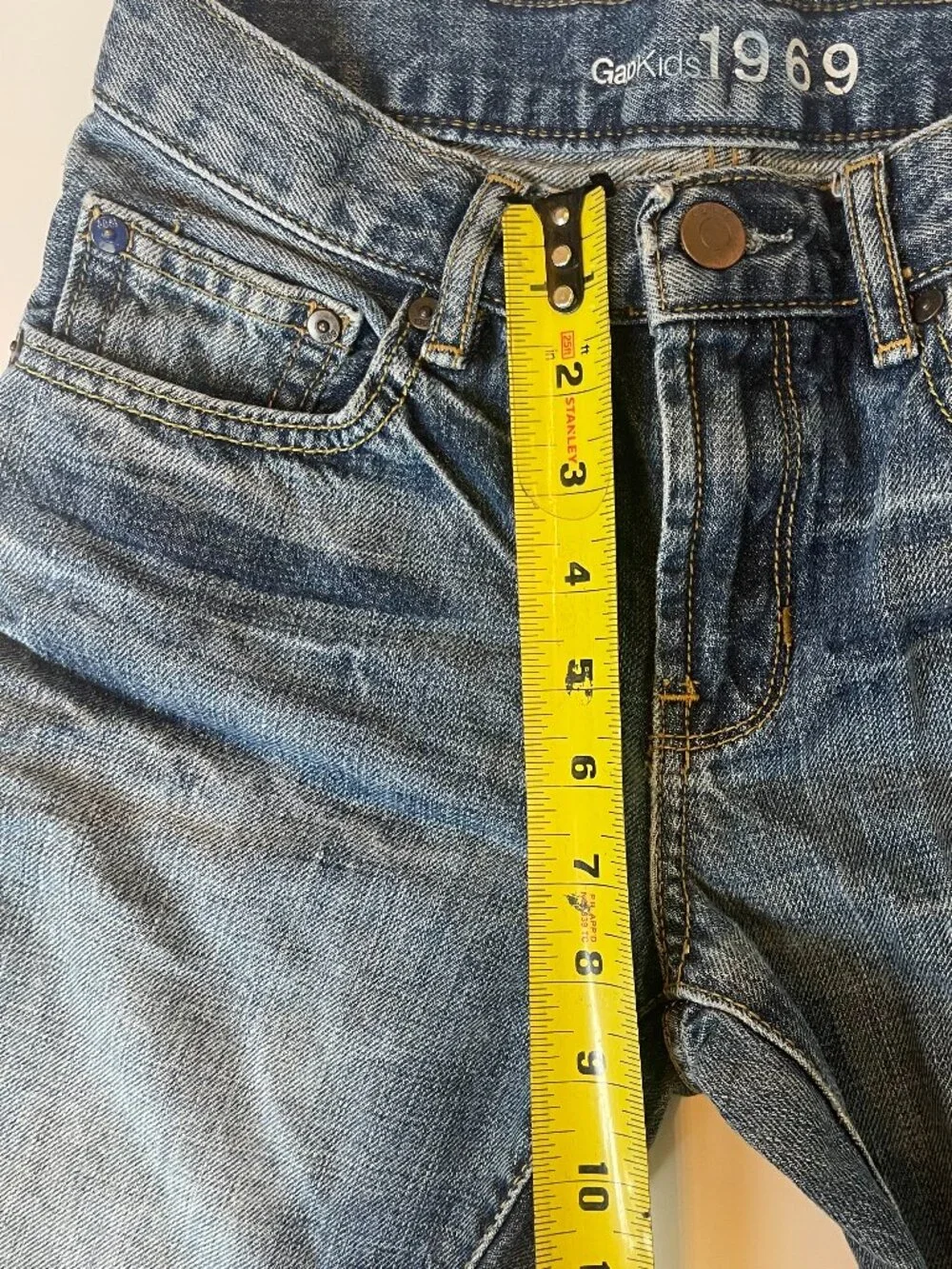 GapKids 1969 Straight Coupe Droite Original Boys Size 10 w/ Adjustable Waist